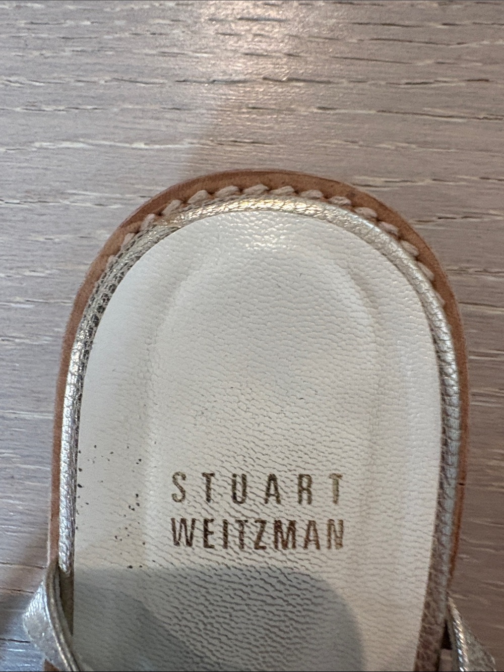 Stuart Weitzman Metallic Gold Knee-High Gladiator Sandals - Picture 3 of 5